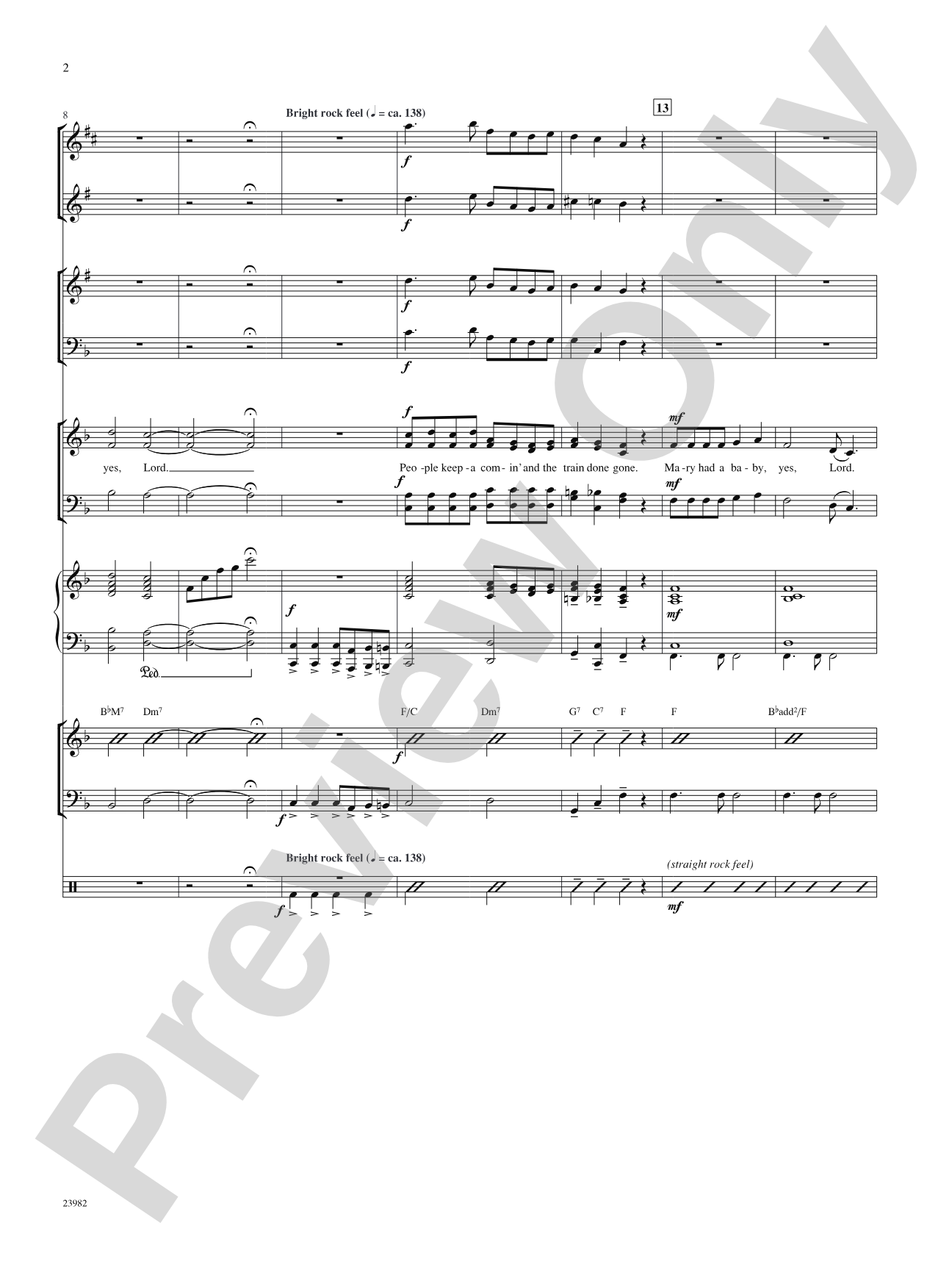 Born in Bethlehem (Four Christmas Spirituals): Choral SoundPax