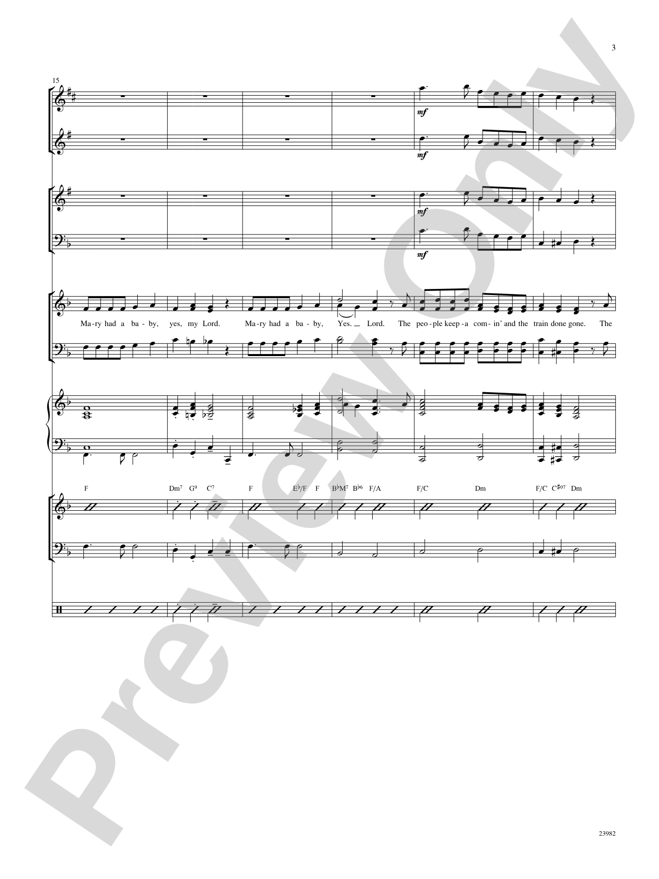 Born in Bethlehem (Four Christmas Spirituals): Choral SoundPax
