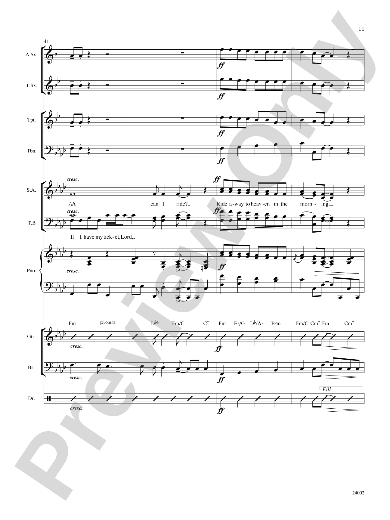 If I Have My Ticket: Choral SoundPax