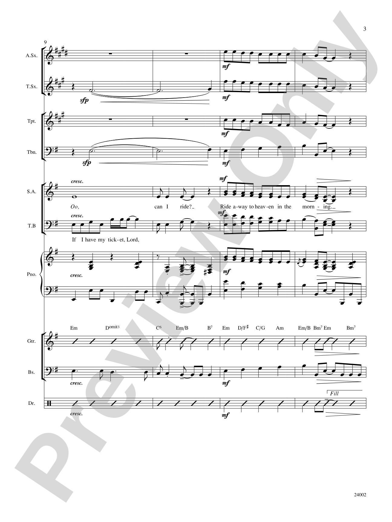 If I Have My Ticket: Choral SoundPax