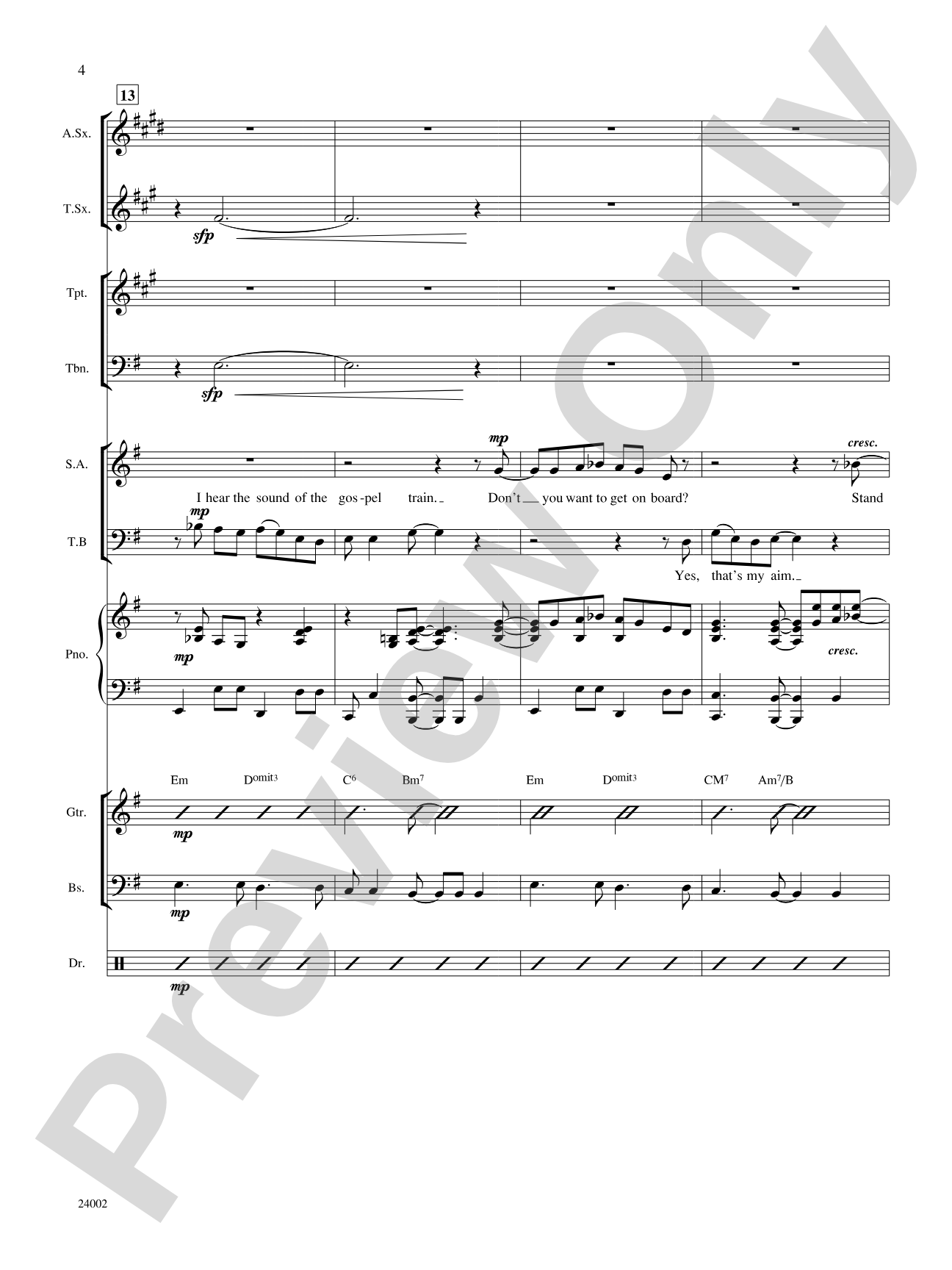 If I Have My Ticket: Choral SoundPax