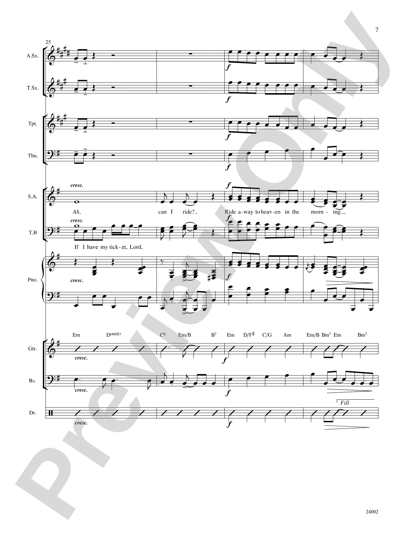 If I Have My Ticket: Choral SoundPax
