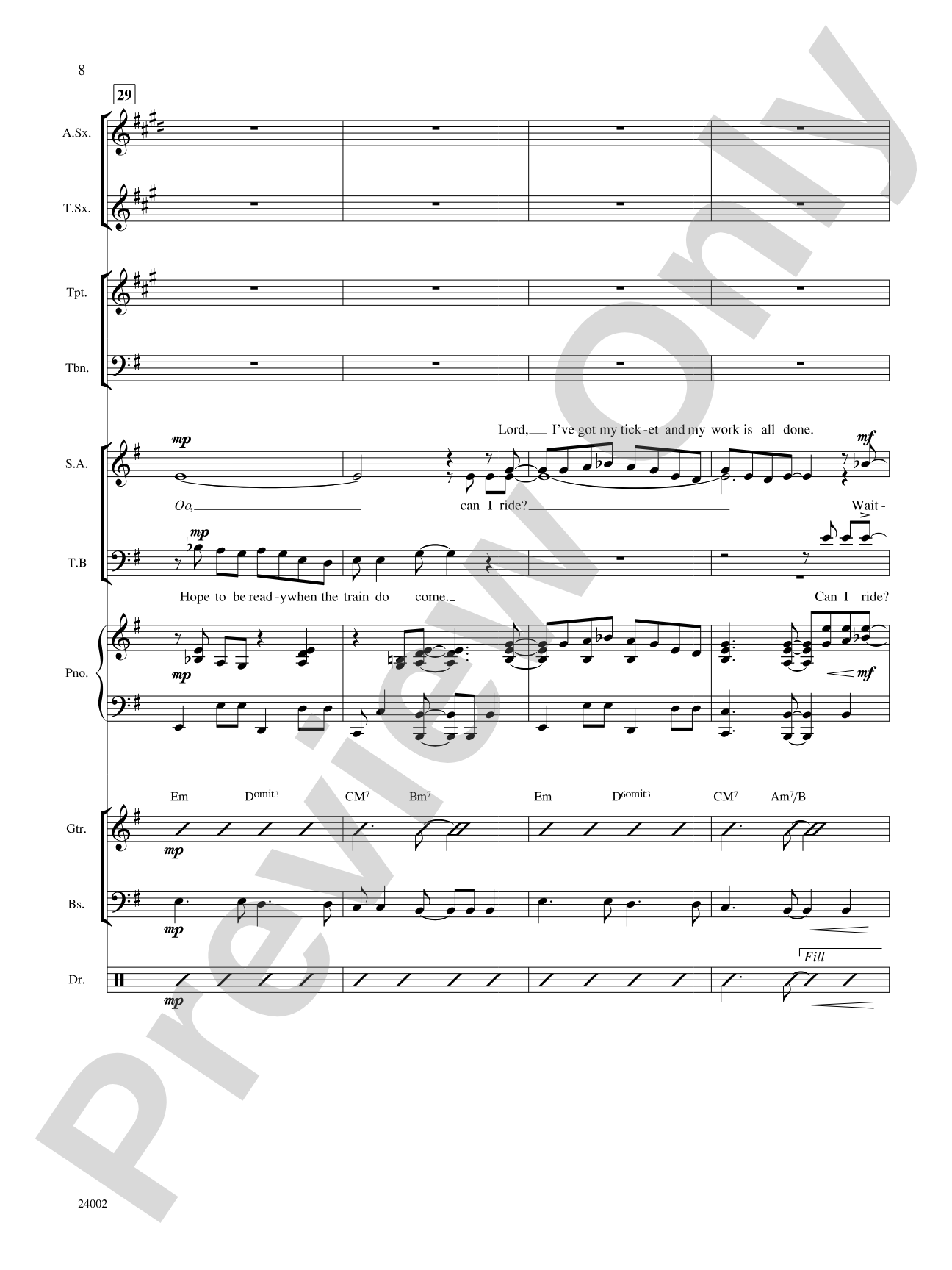 If I Have My Ticket: Choral SoundPax