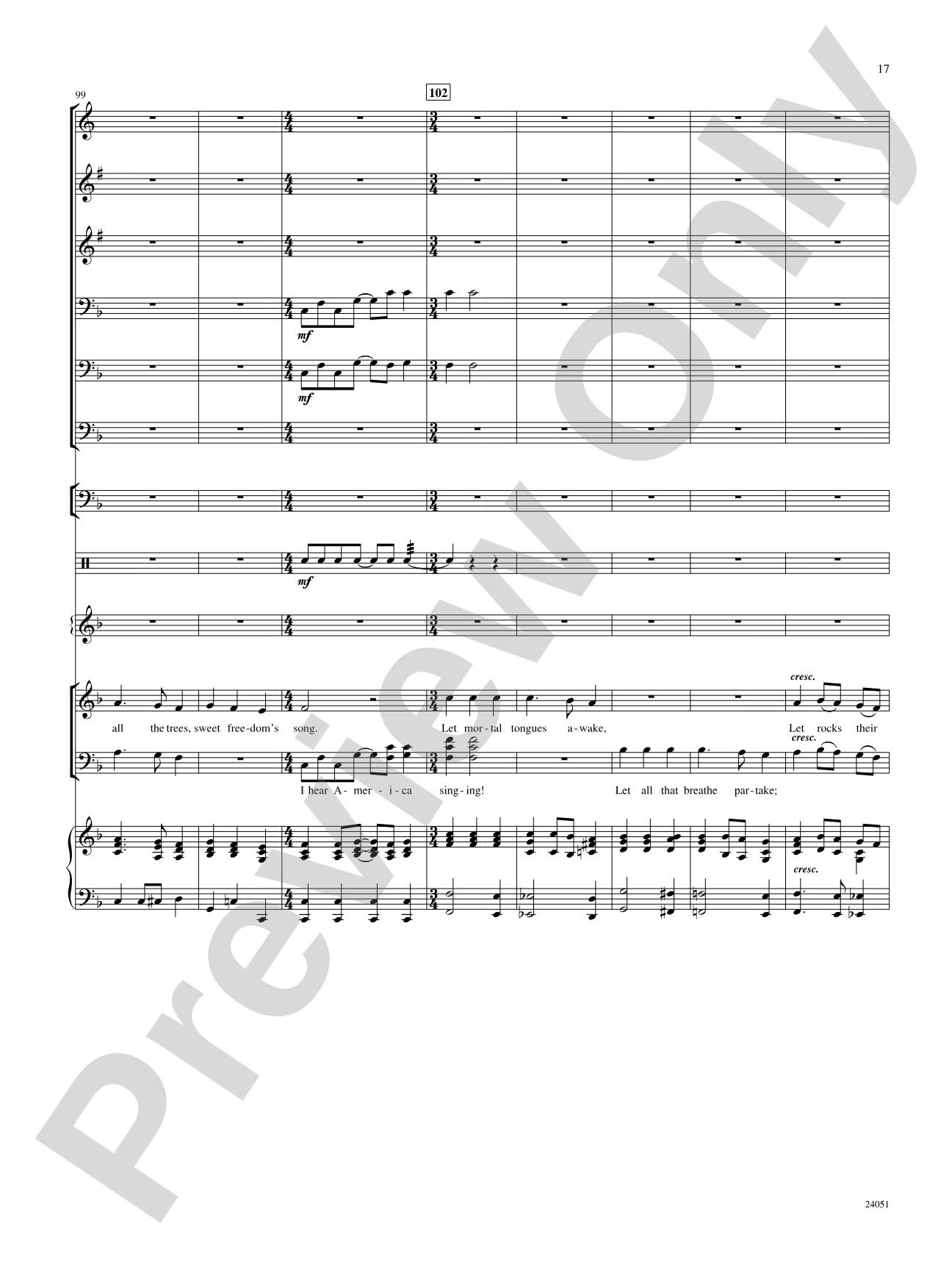I Hear America Singing!: Choral SoundPax