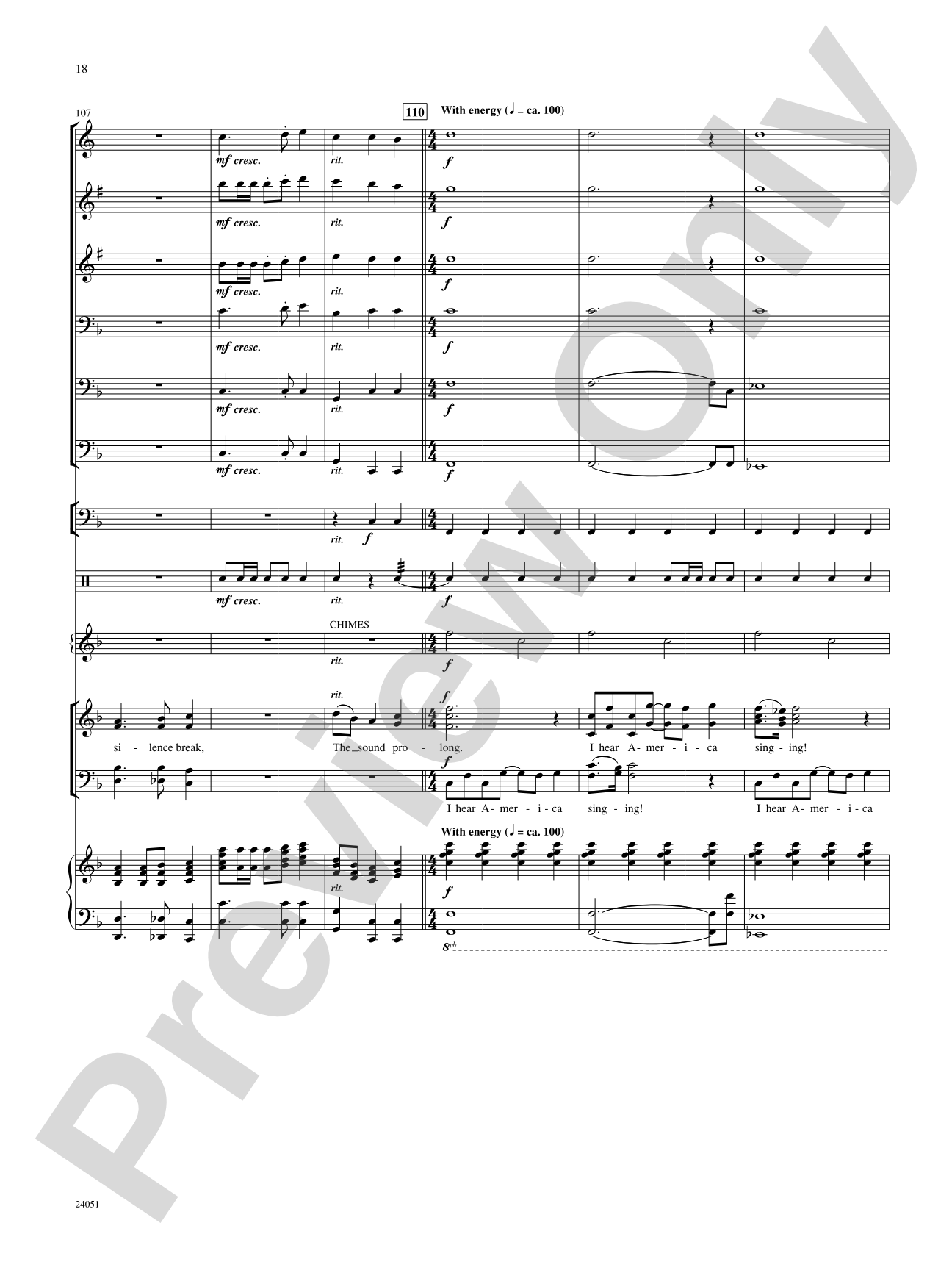 I Hear America Singing!: Choral SoundPax