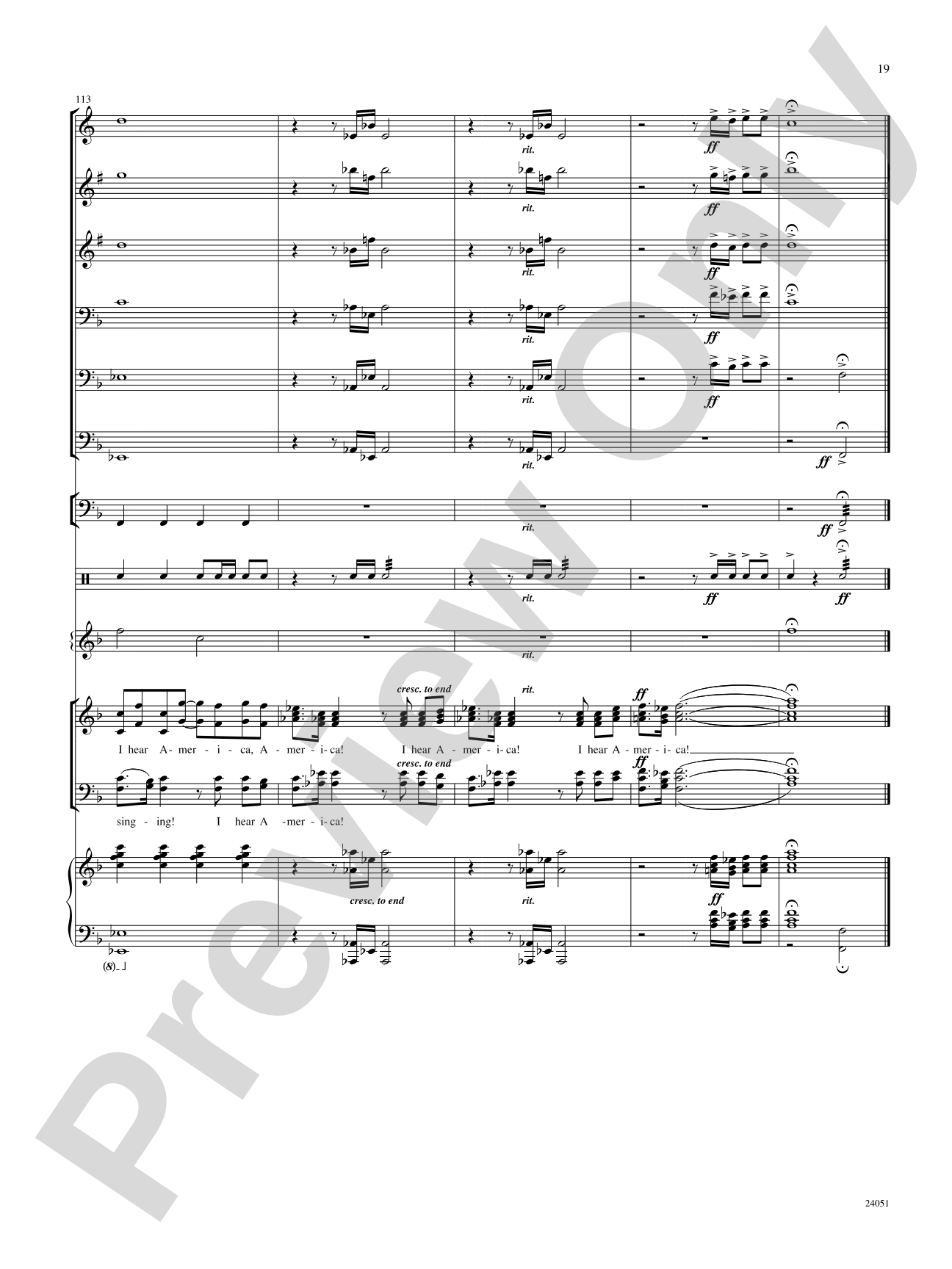 I Hear America Singing!: Choral SoundPax