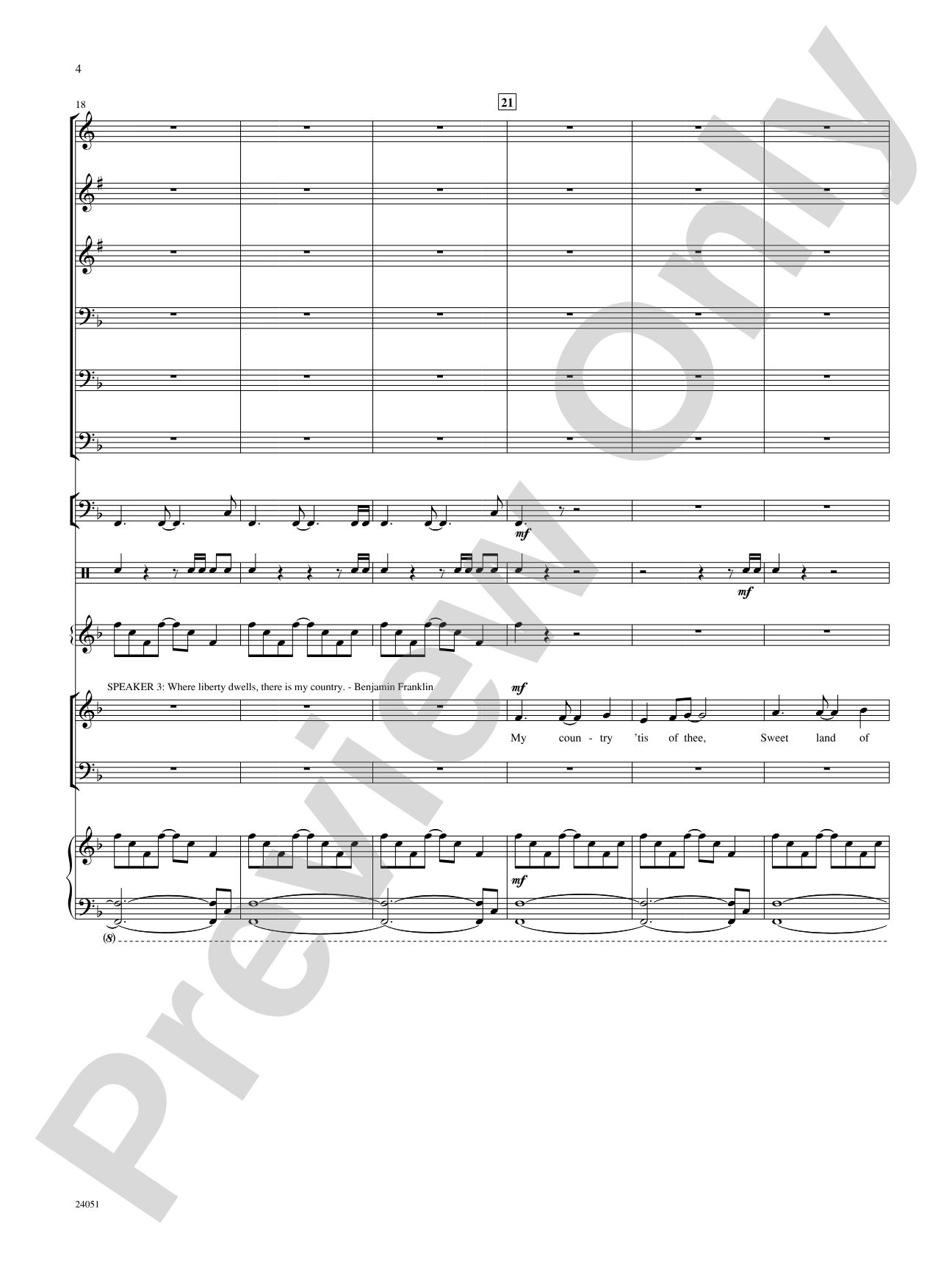 I Hear America Singing!: Choral SoundPax