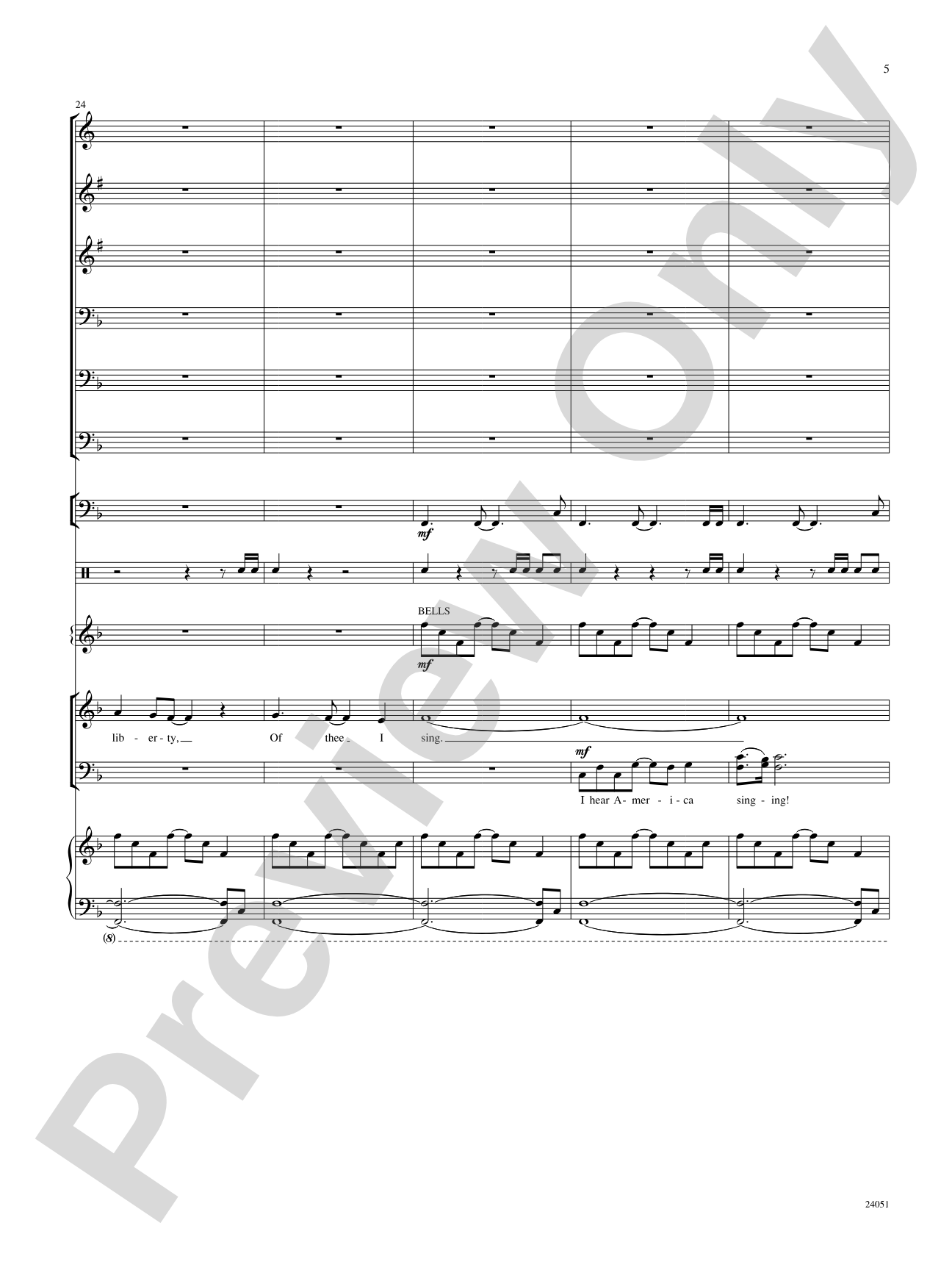 I Hear America Singing!: Choral SoundPax