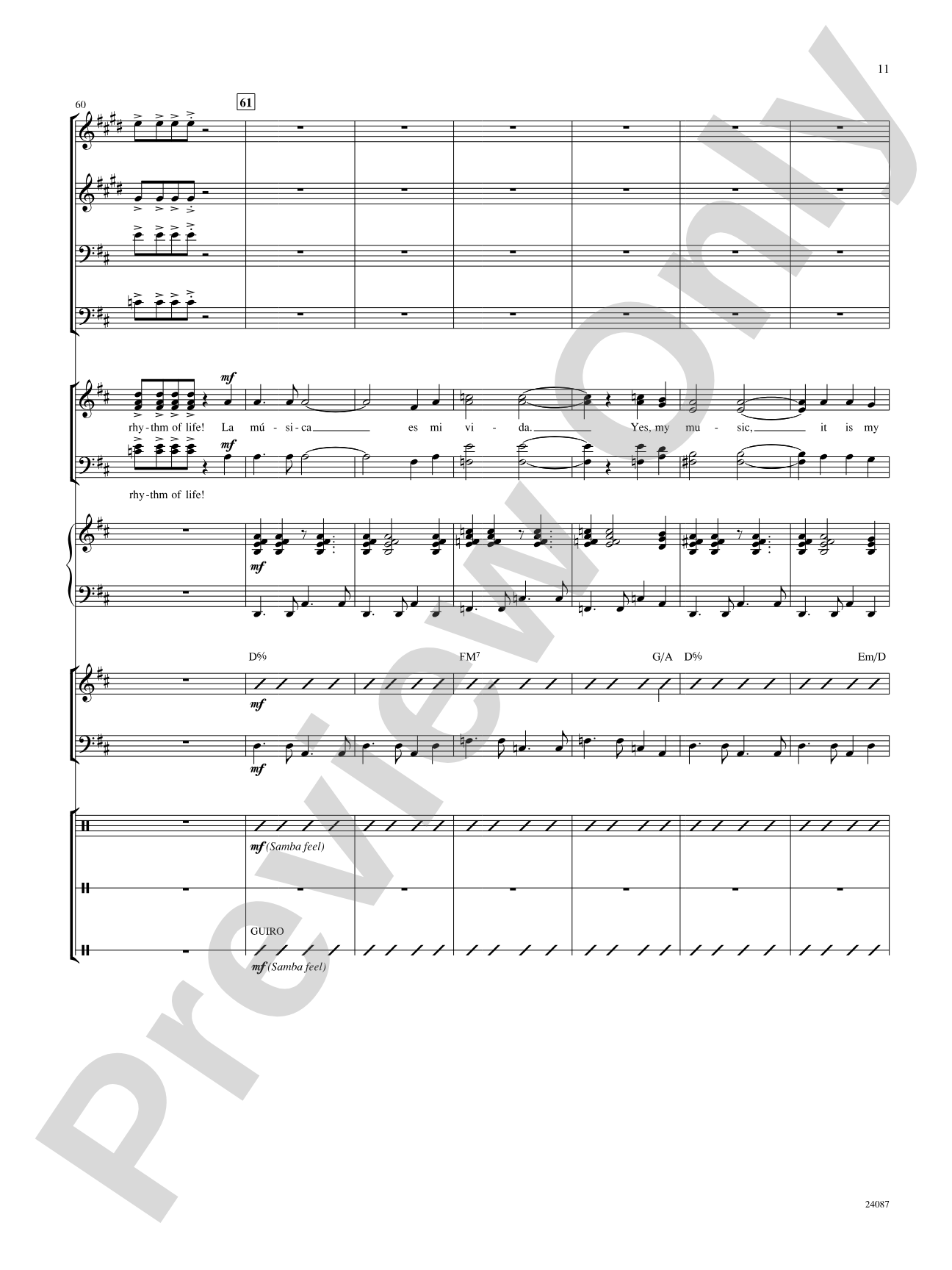 Yo Vivo Cantando (I Live to Sing): Score: Choral SoundPax