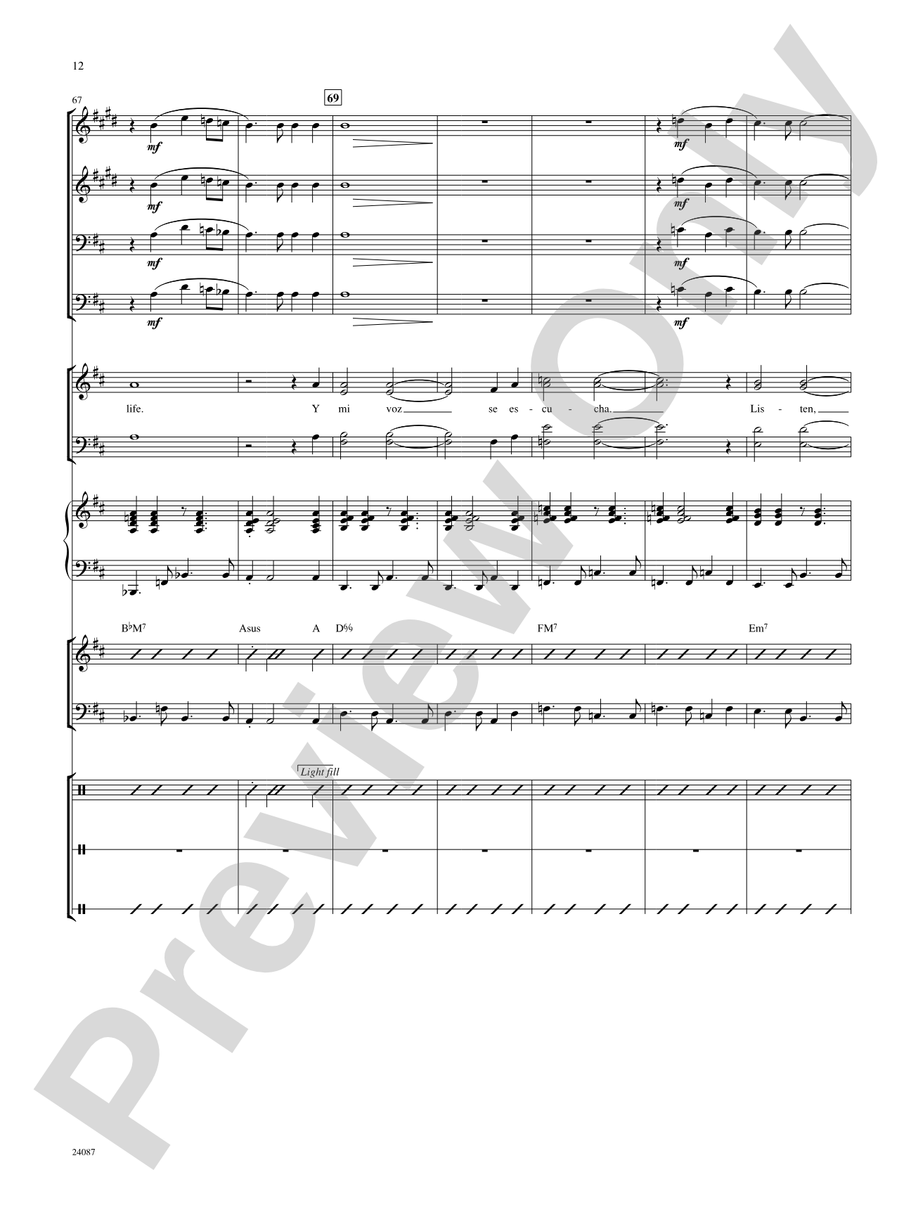 Yo Vivo Cantando (I Live to Sing): Score: Choral SoundPax