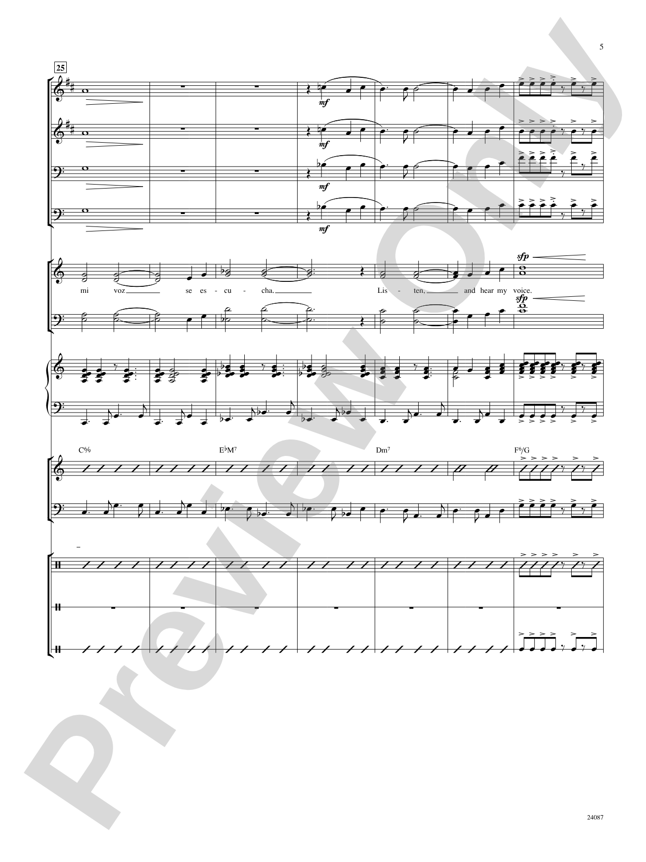 Yo Vivo Cantando (I Live to Sing): Score: Choral SoundPax