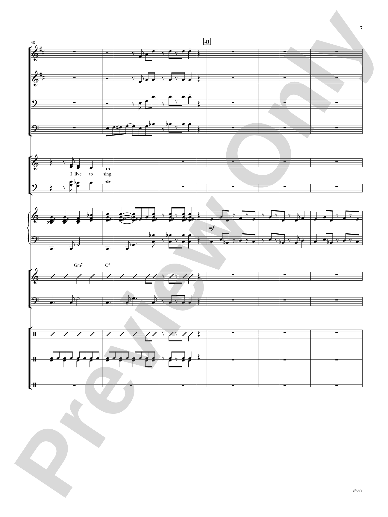 Yo Vivo Cantando (I Live to Sing): Score: Choral SoundPax