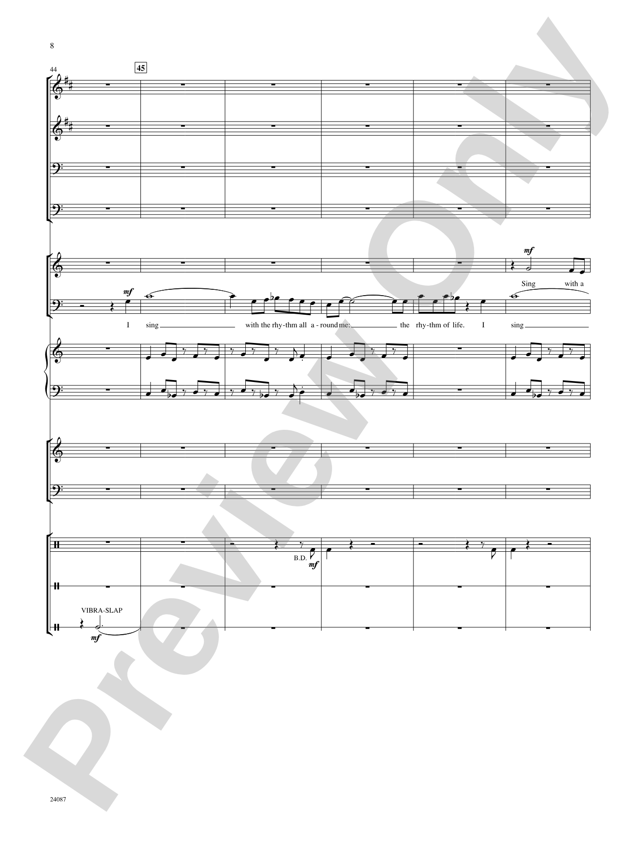 Yo Vivo Cantando (I Live to Sing): Score: Choral SoundPax