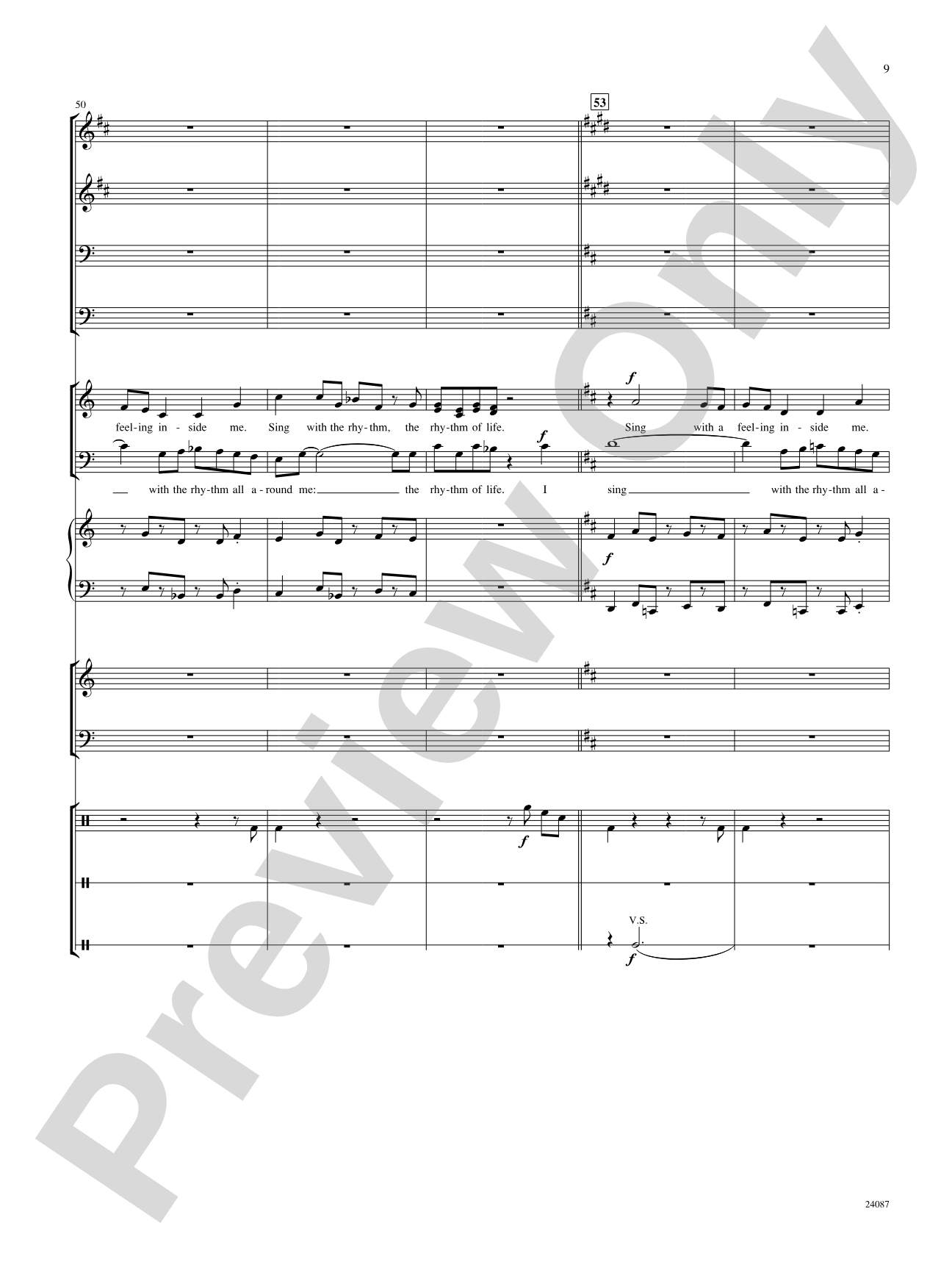 Yo Vivo Cantando (I Live to Sing): Score: Choral SoundPax