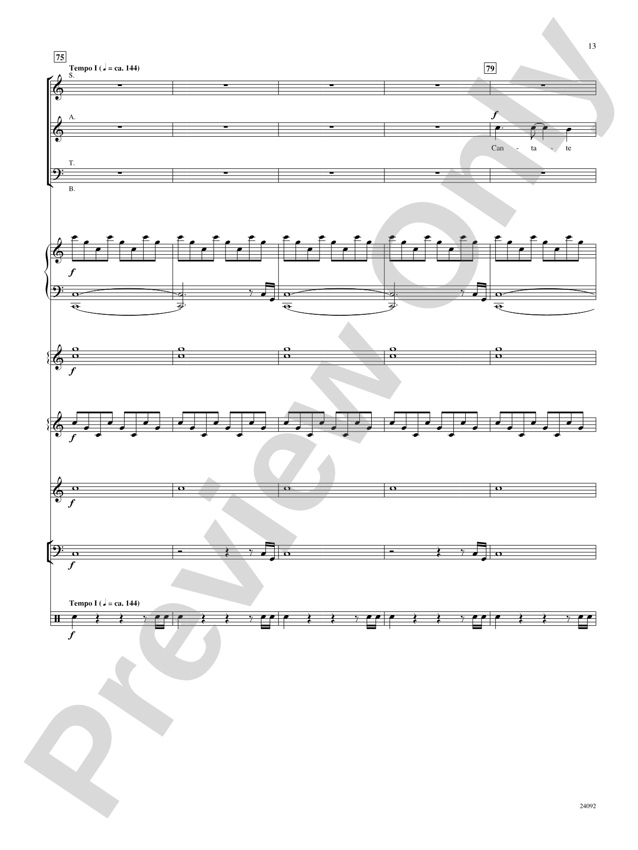 Cantate Domino: Choral SoundPax