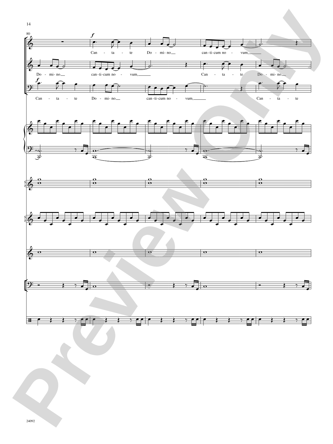 Cantate Domino: Choral SoundPax