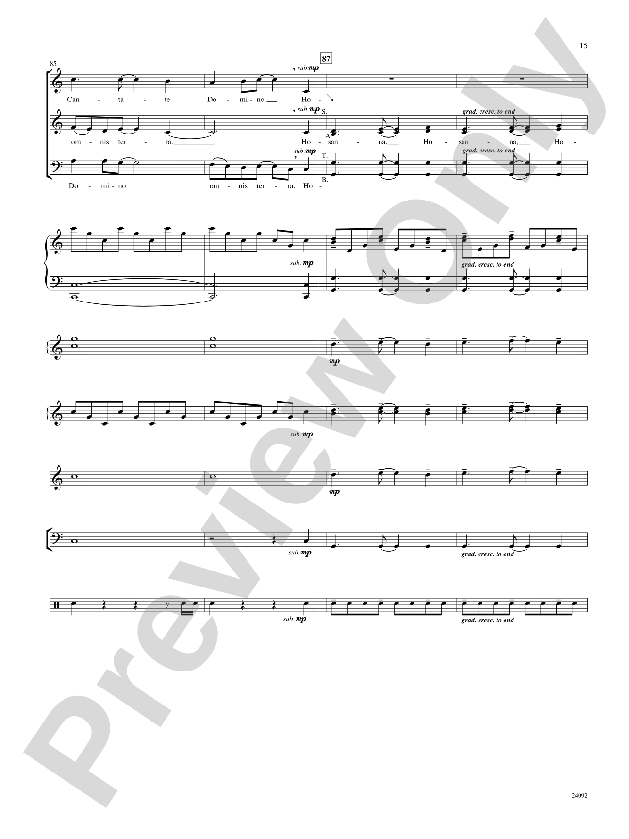 Cantate Domino: Choral SoundPax