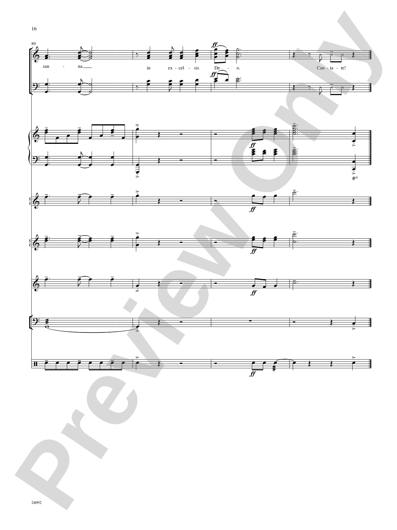 Cantate Domino: Choral SoundPax