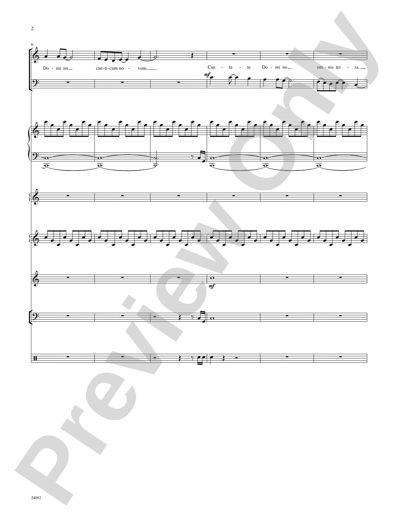 Cantate Domino: Choral SoundPax