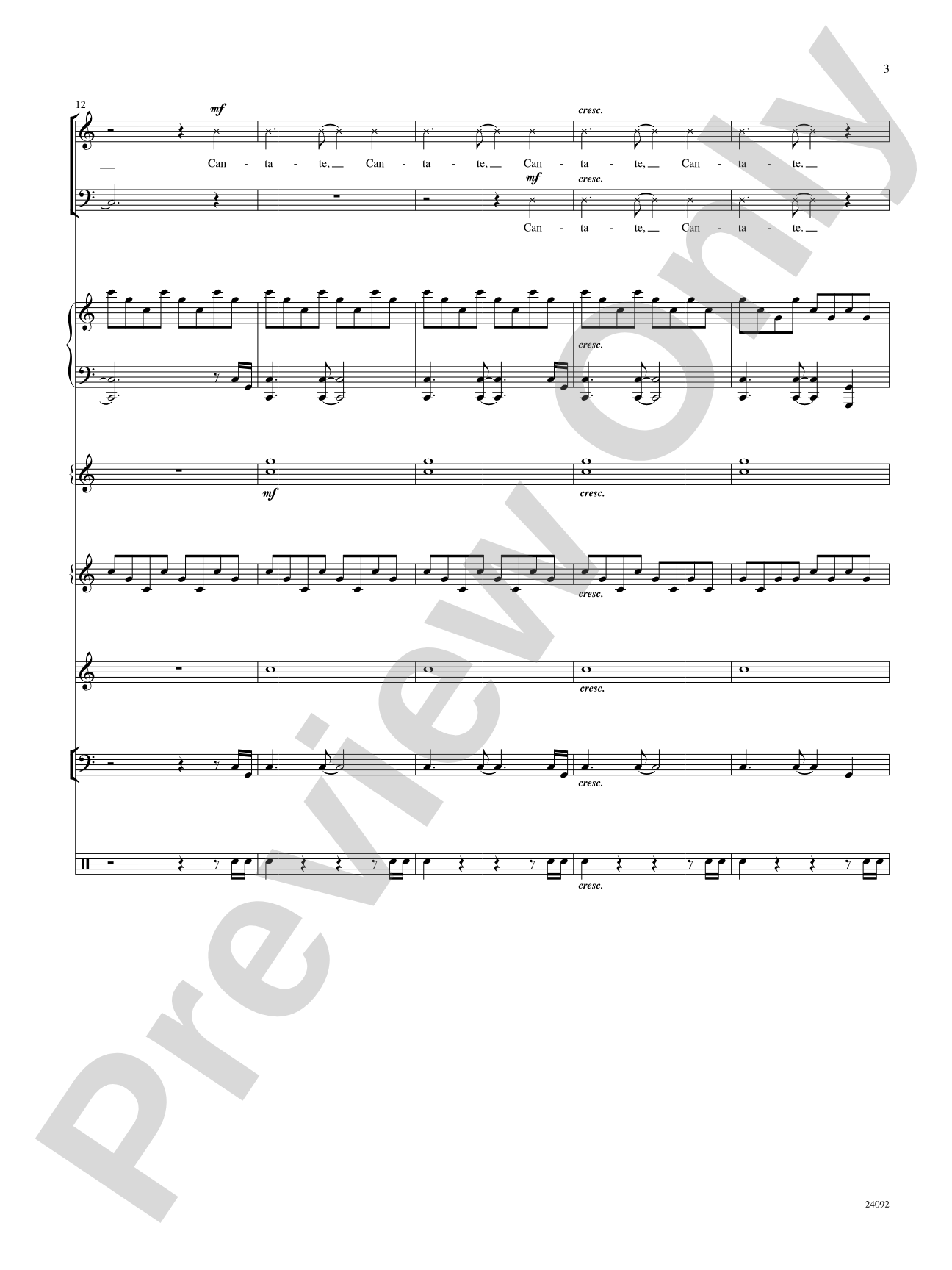 Cantate Domino: Choral SoundPax