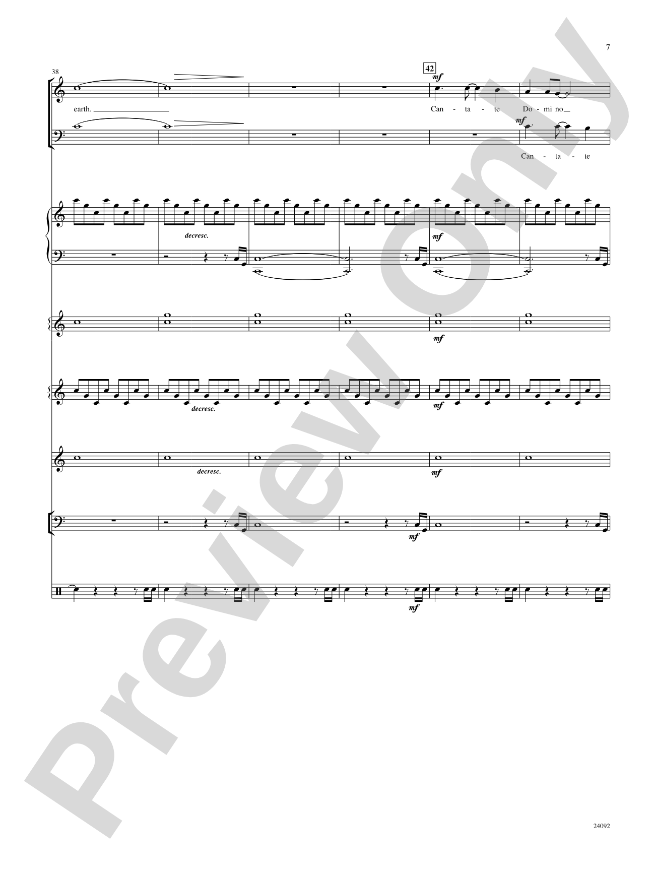 Cantate Domino: Choral SoundPax