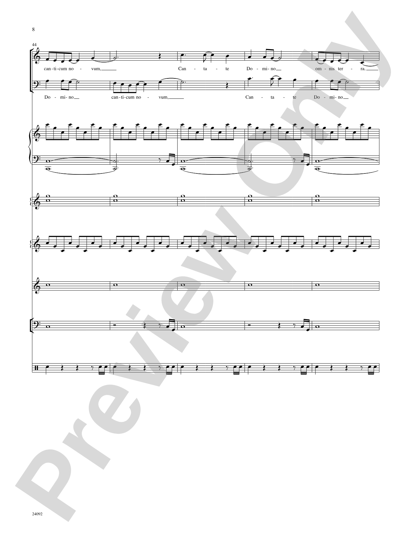 Cantate Domino: Choral SoundPax