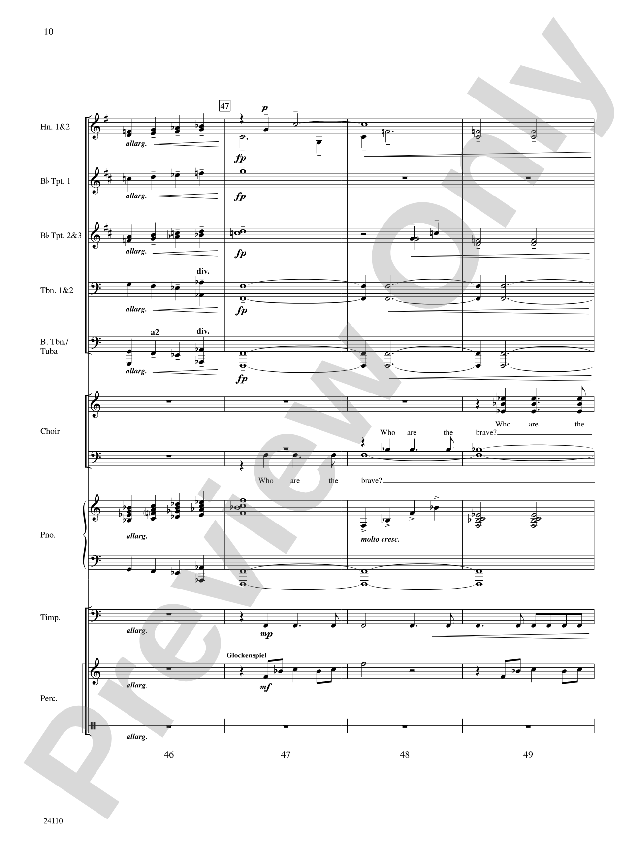 Who Are the Brave: Choral SoundPax