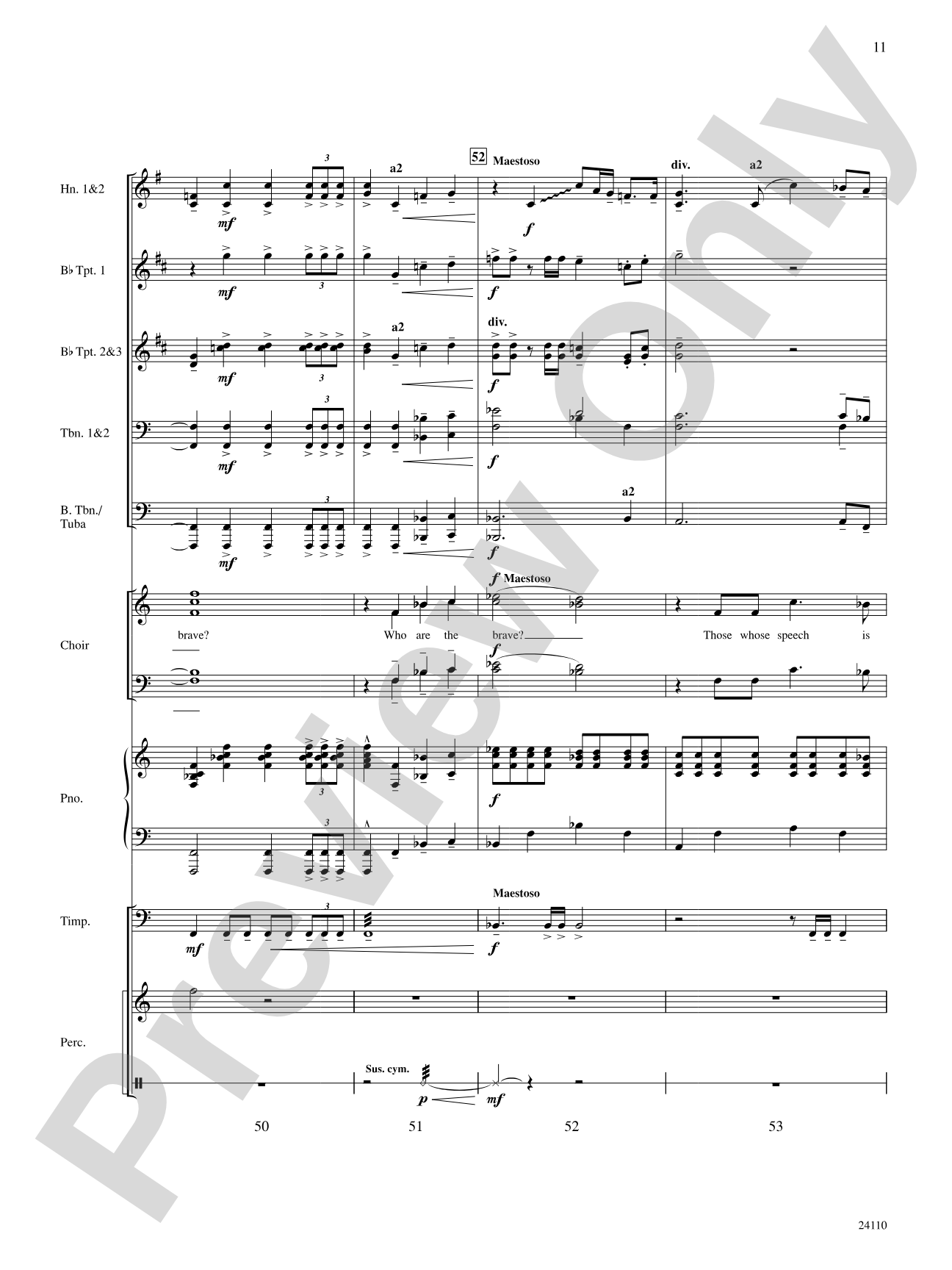 Who Are the Brave: Choral SoundPax
