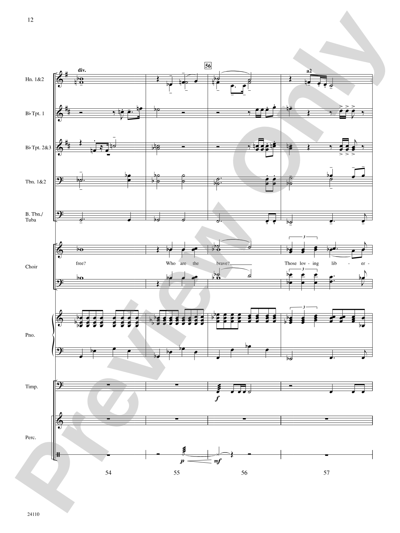 Who Are the Brave: Choral SoundPax