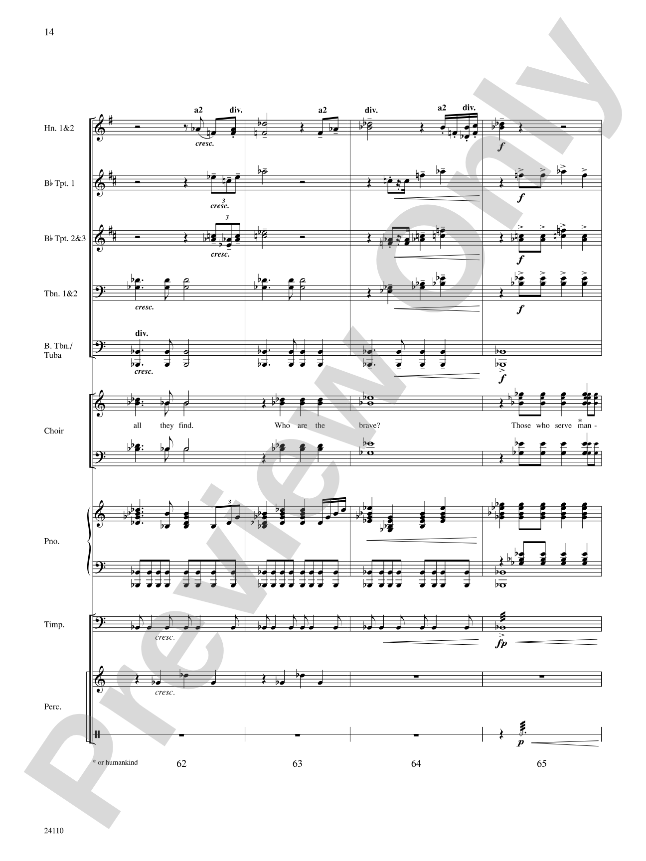 Who Are the Brave: Choral SoundPax