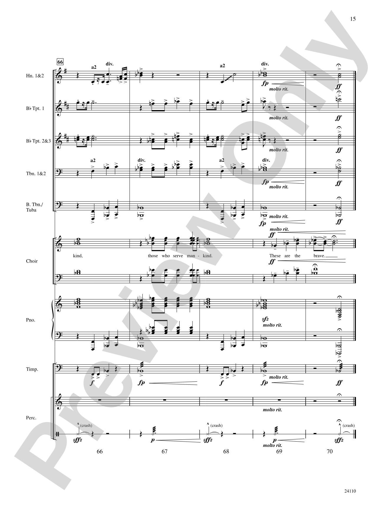 Who Are the Brave: Choral SoundPax