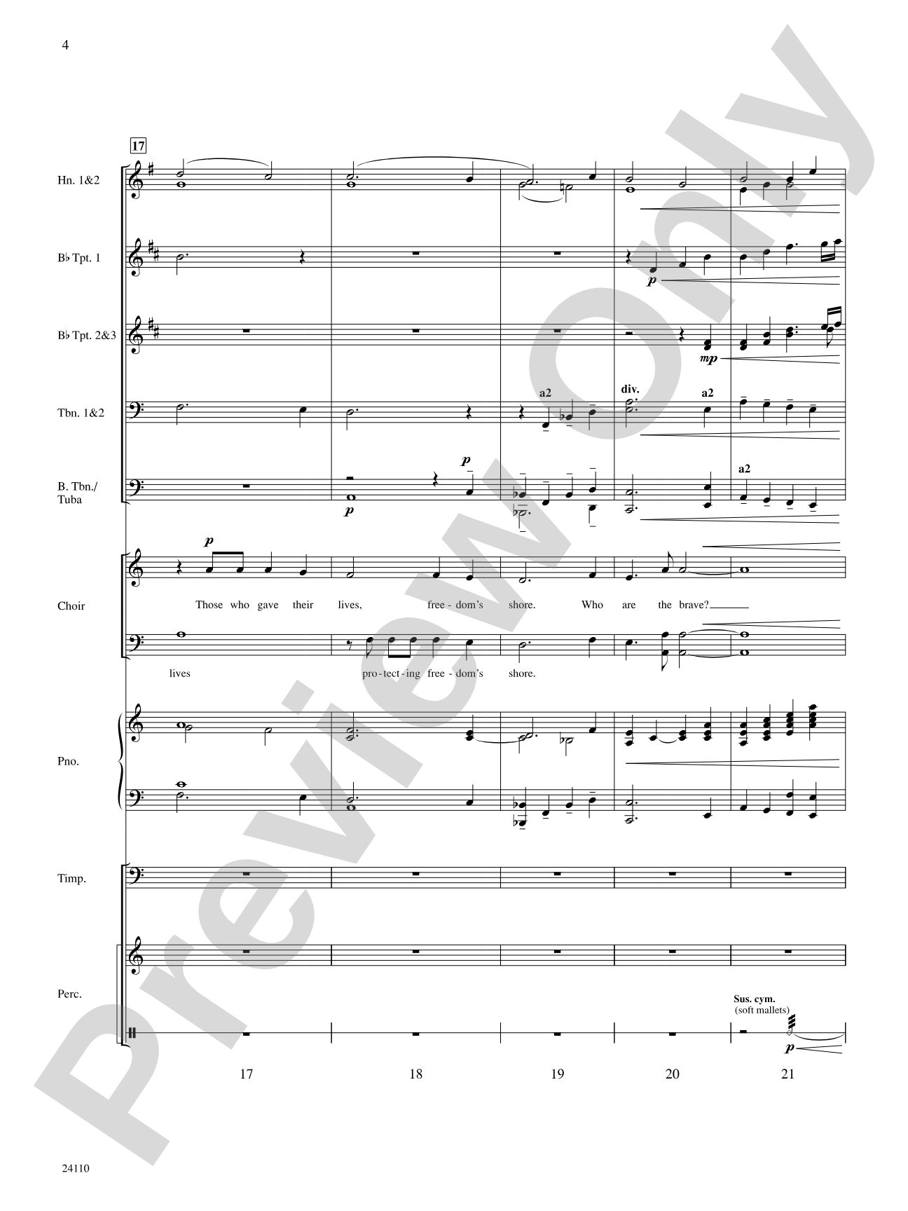 Who Are the Brave: Choral SoundPax