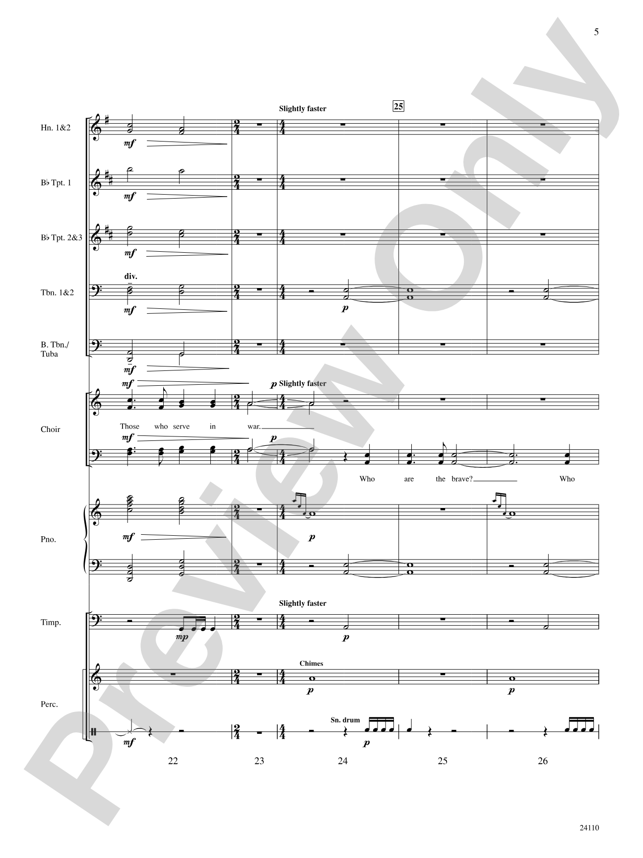 Who Are the Brave: Choral SoundPax