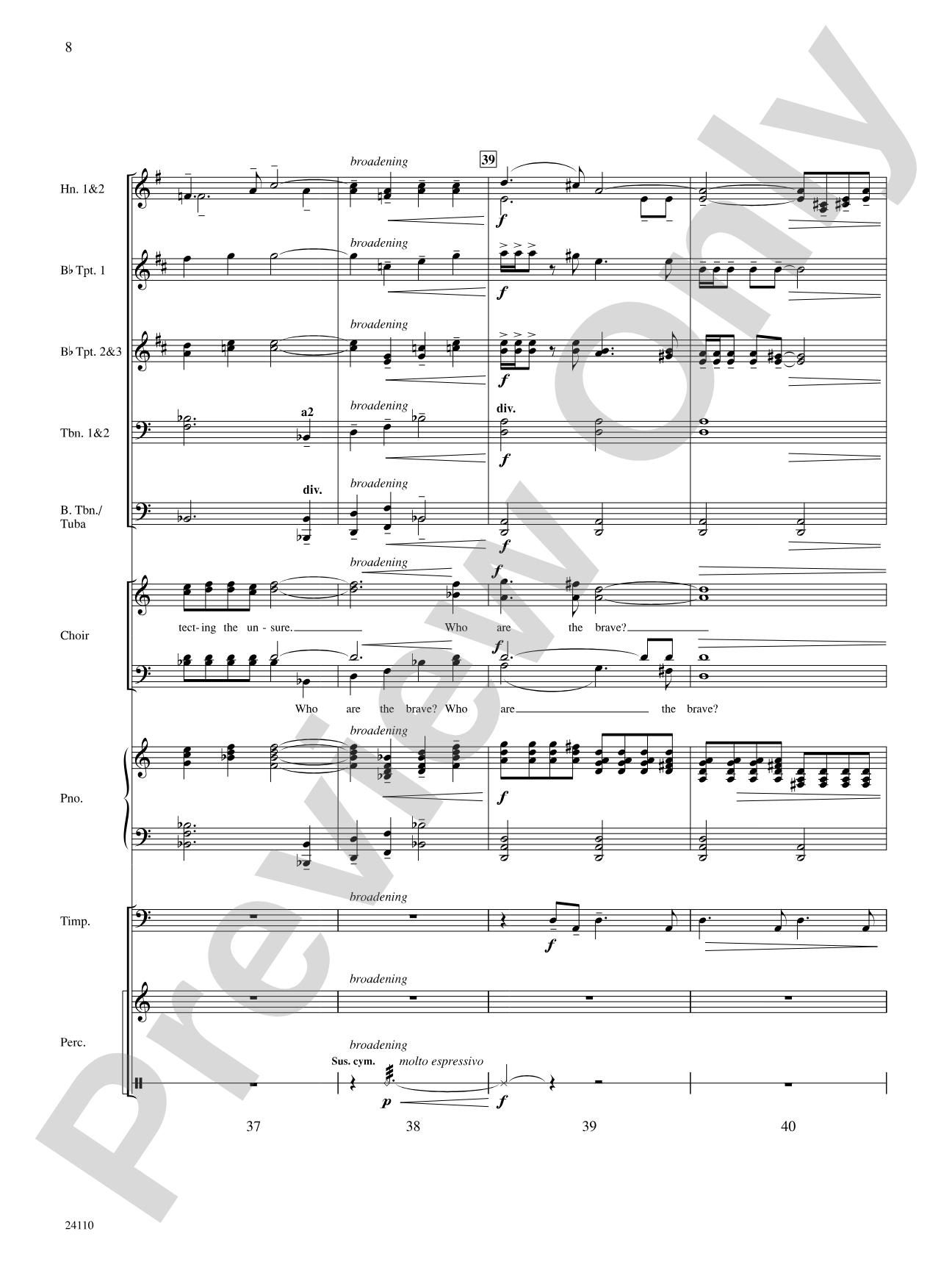 Who Are the Brave: Choral SoundPax