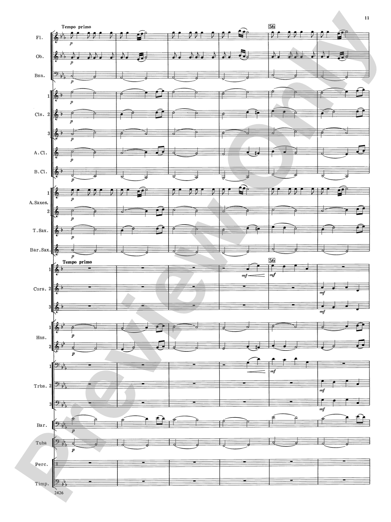 Episode for Band: Concert Band Conductor Score & Parts