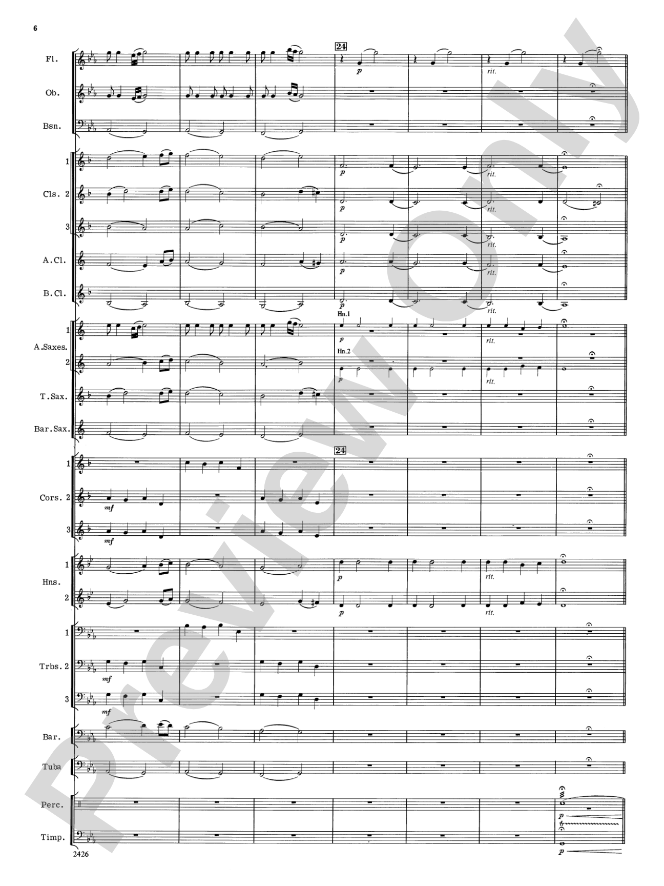 Episode for Band: Concert Band Conductor Score & Parts