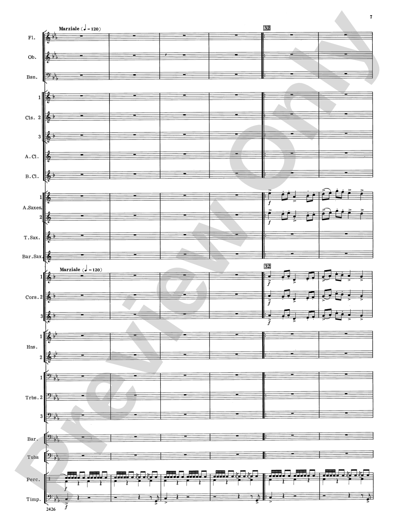 Episode for Band: Concert Band Conductor Score & Parts