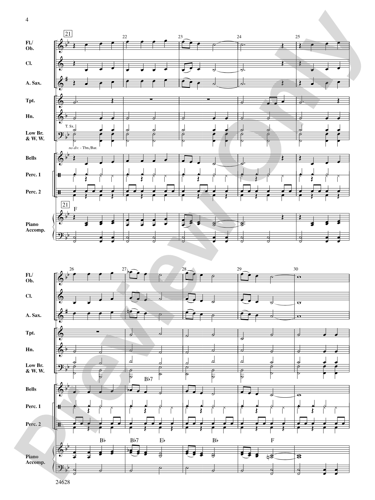 The Little Drummer Boy: Concert Band Conductor Score & Parts