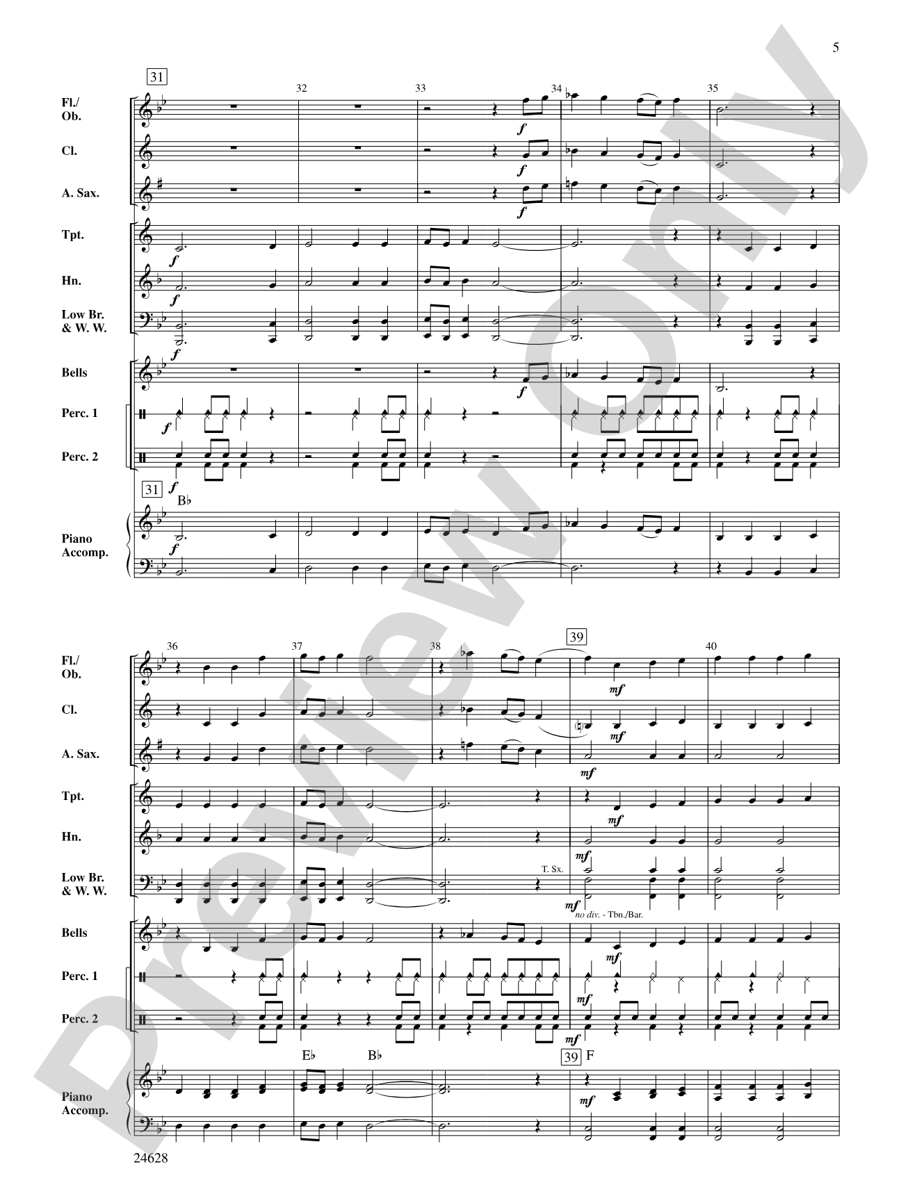 The Little Drummer Boy: Concert Band Conductor Score & Parts