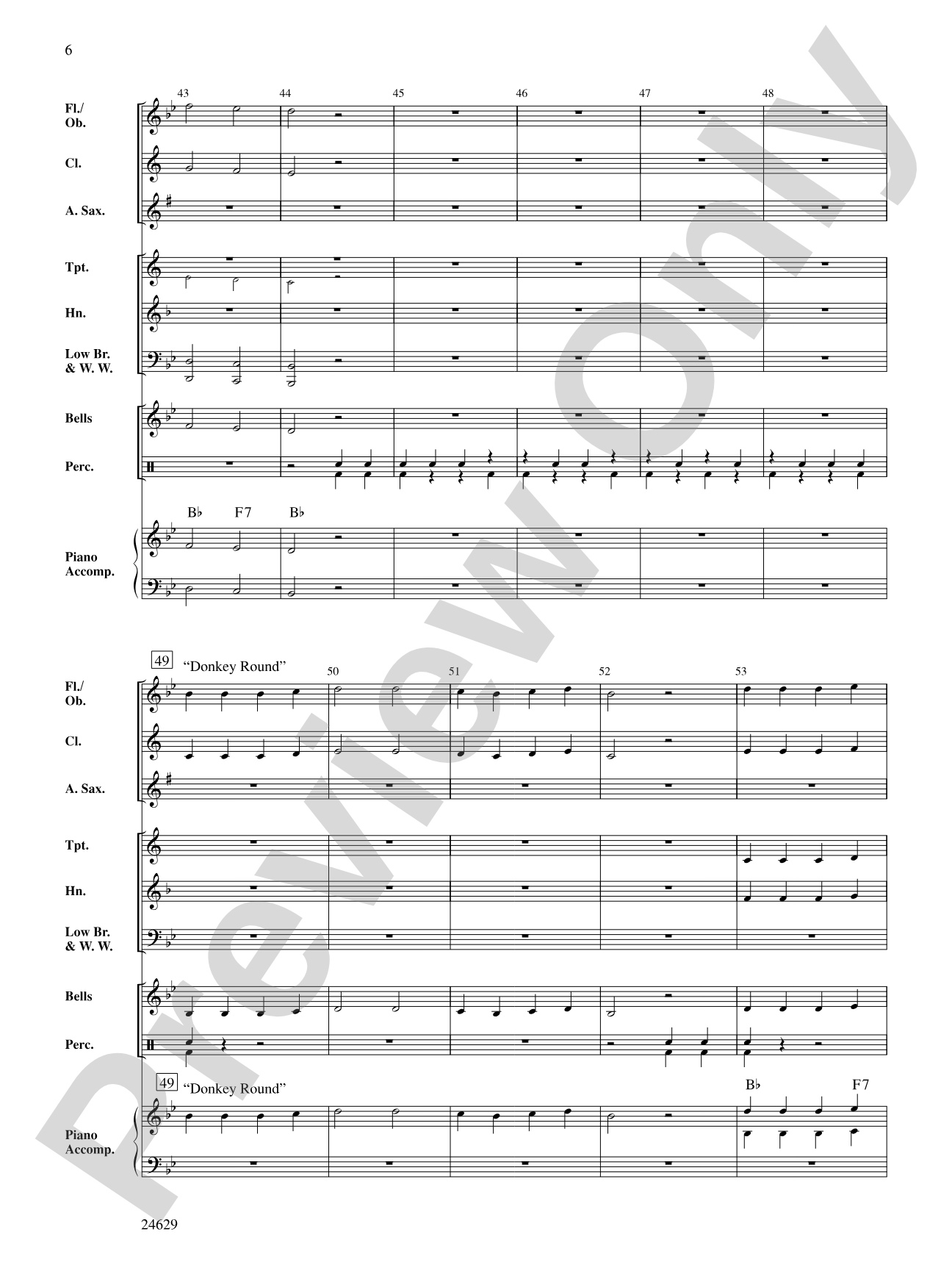 Five-Note Concerto: Concert Band Conductor Score & Parts