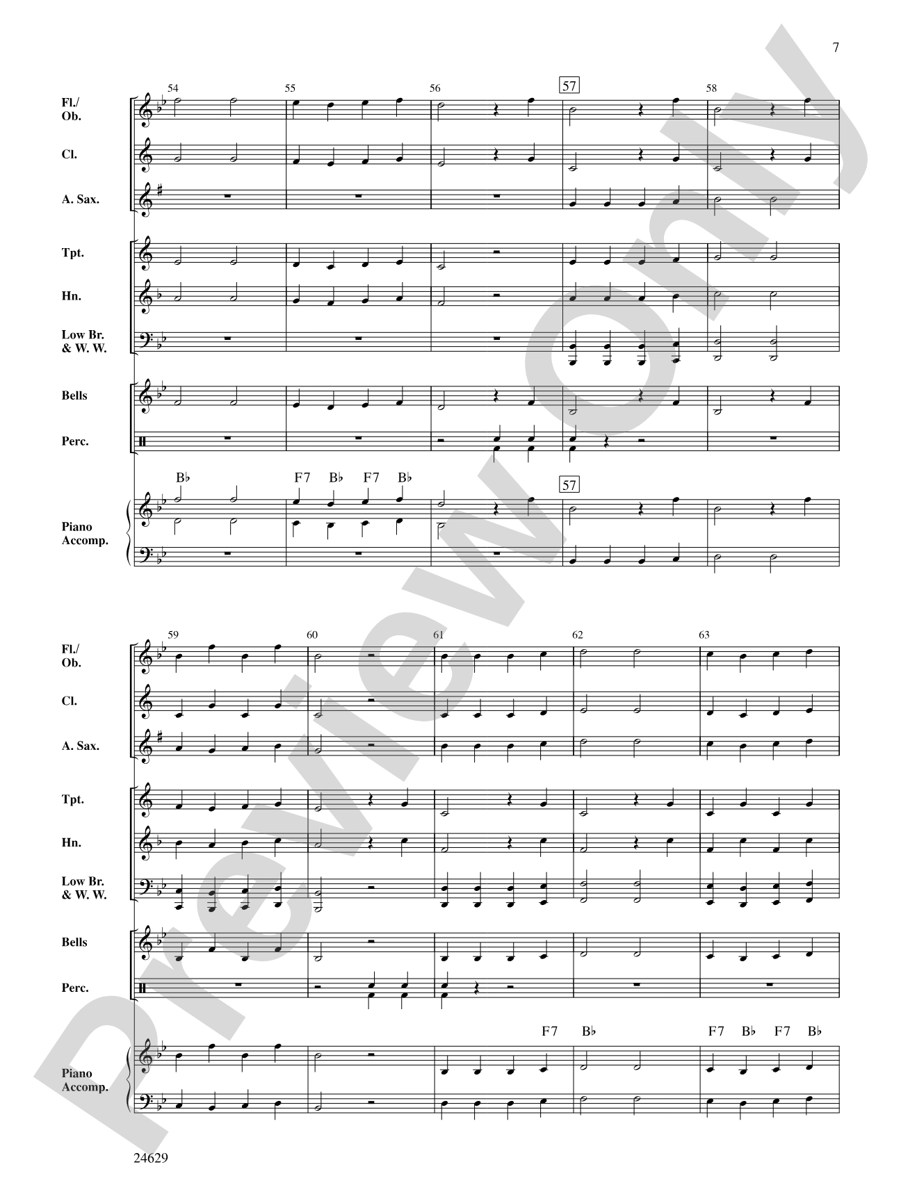 Five-Note Concerto: Concert Band Conductor Score & Parts