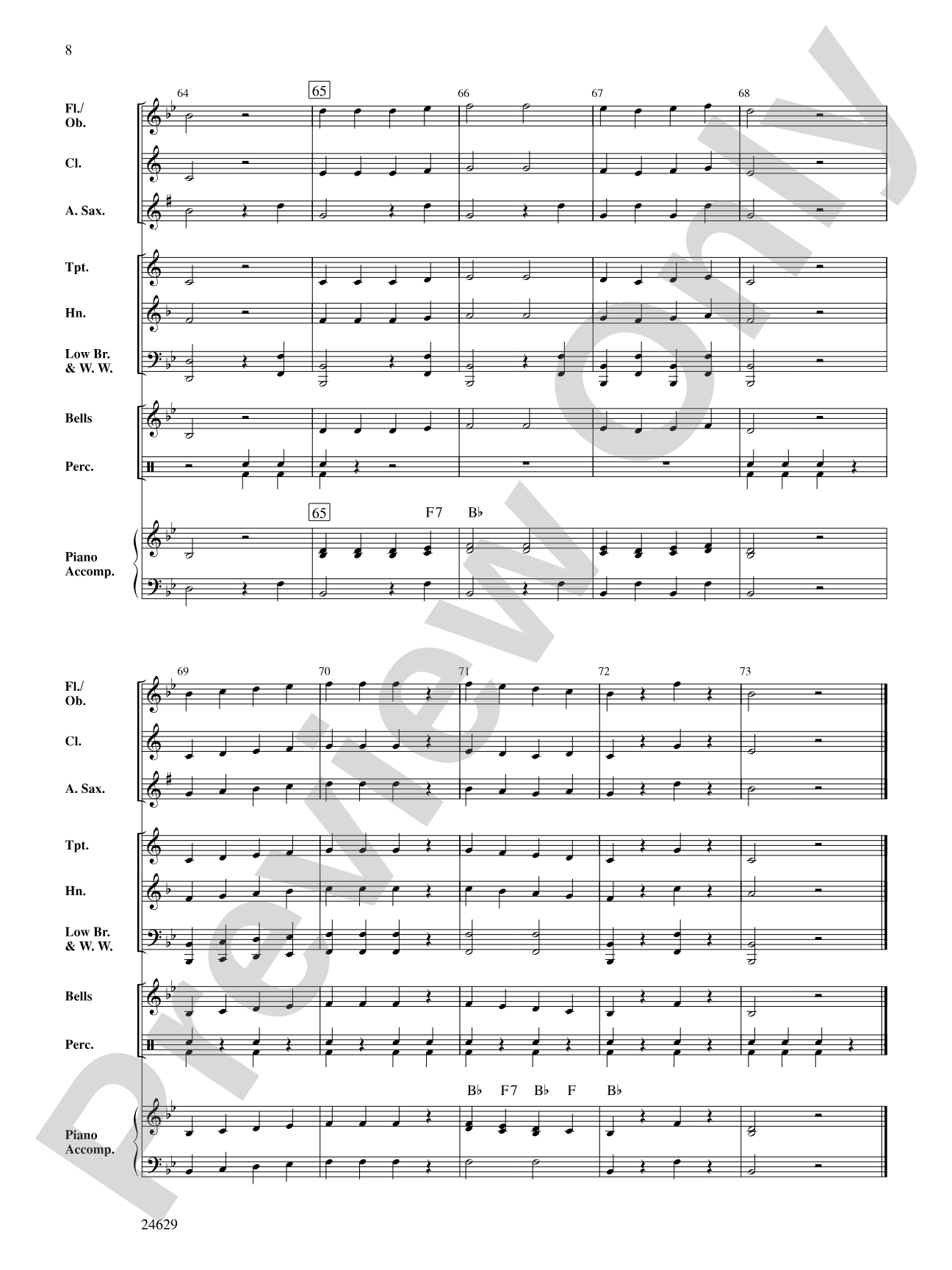 Five-Note Concerto: Concert Band Conductor Score & Parts