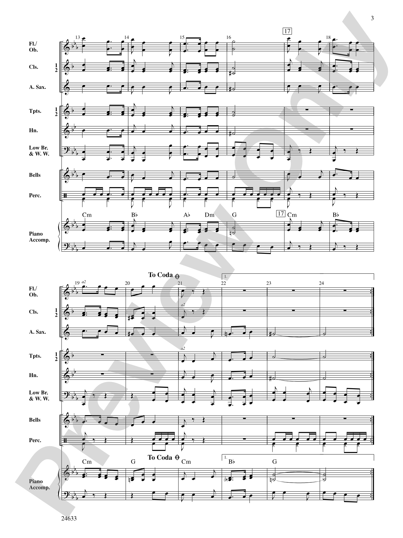 March Saranac: Concert Band Conductor Score & Parts
