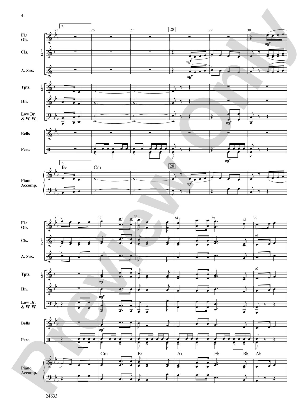March Saranac: Concert Band Conductor Score & Parts