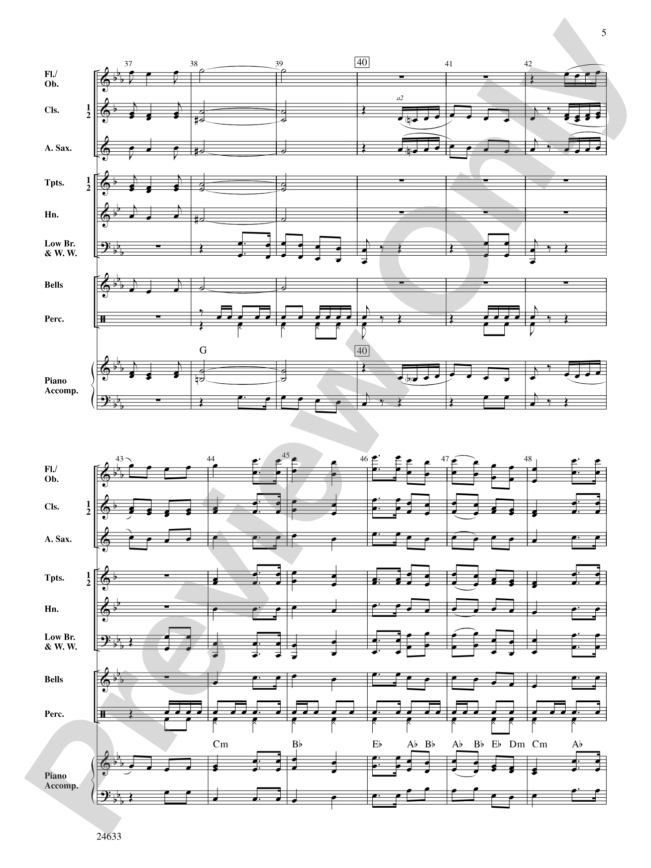 March Saranac: Concert Band Conductor Score & Parts