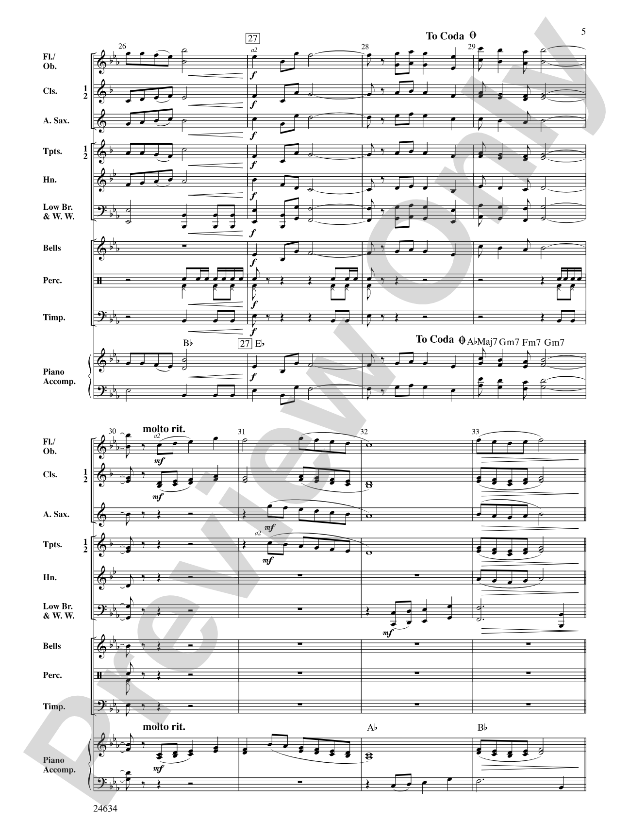 Starship: Concert Band Conductor Score & Parts