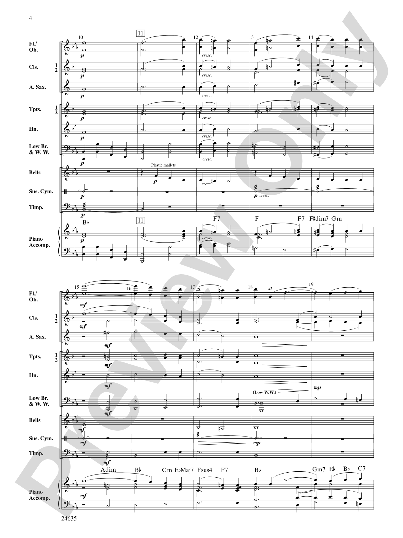 Ave Verum Corpus: Concert Band Conductor Score & Parts