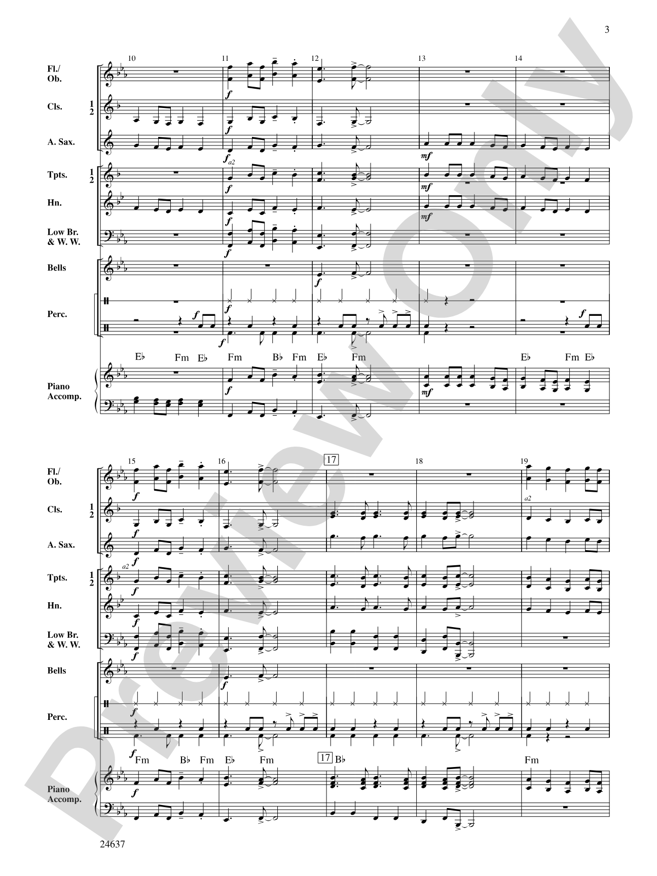 More Cowbell: Concert Band Conductor Score & Parts