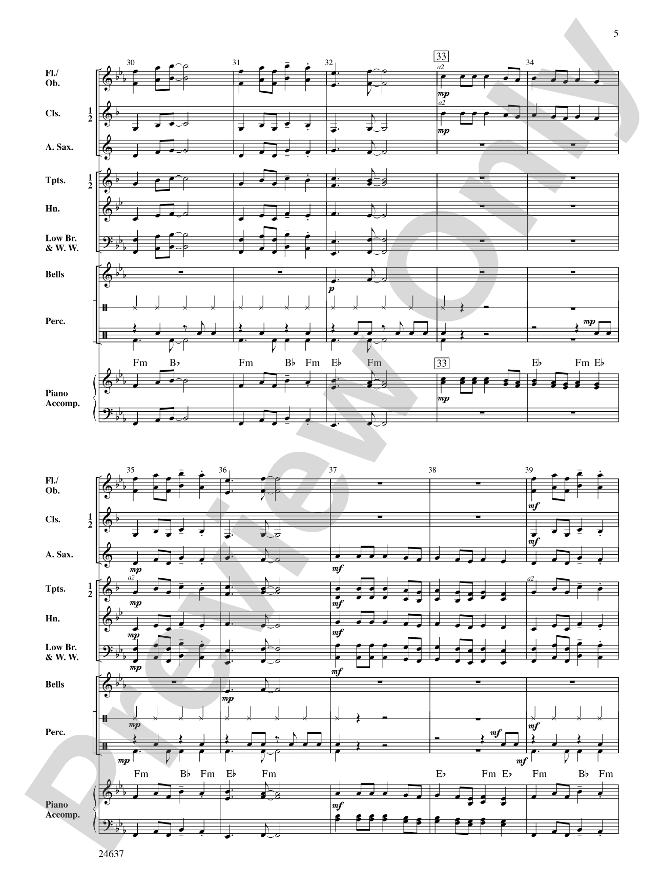 More Cowbell: Concert Band Conductor Score & Parts