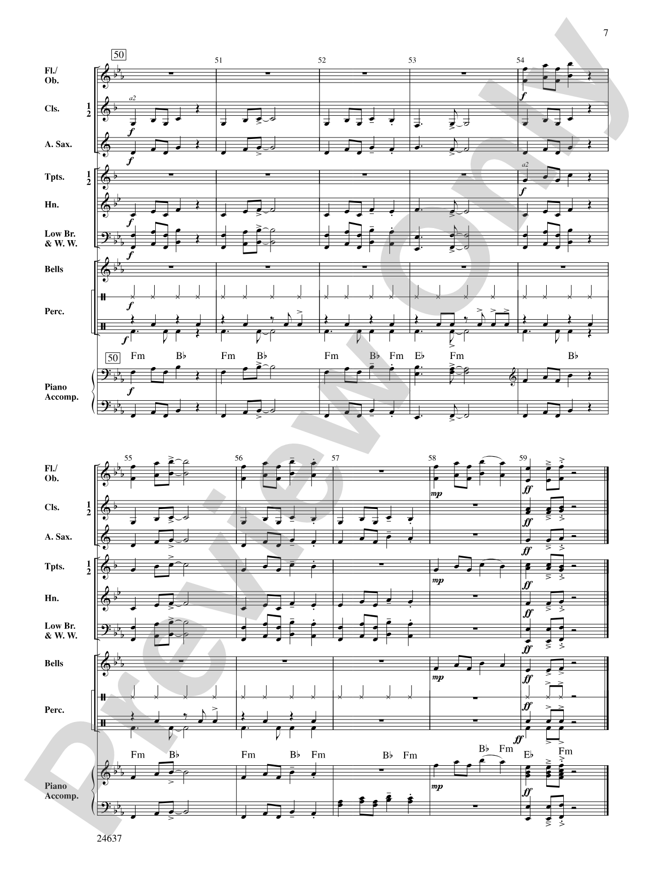 More Cowbell: Concert Band Conductor Score & Parts